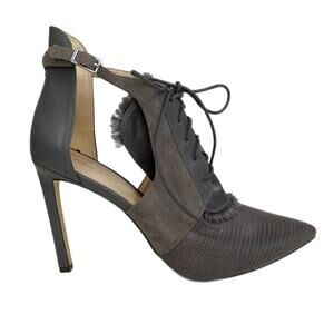 Nine West Cut Out Fringe Pumps Women's Size 9.5 Office Siren Heels